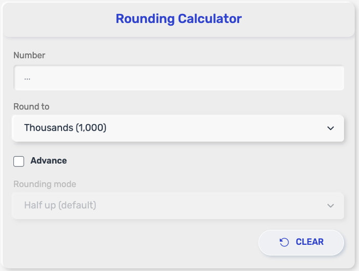 Rounding Calculator